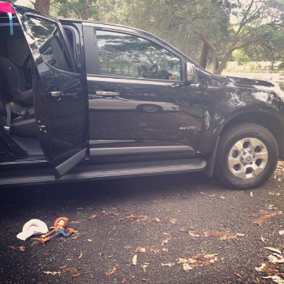 Picture of Myanna Buring's black color car